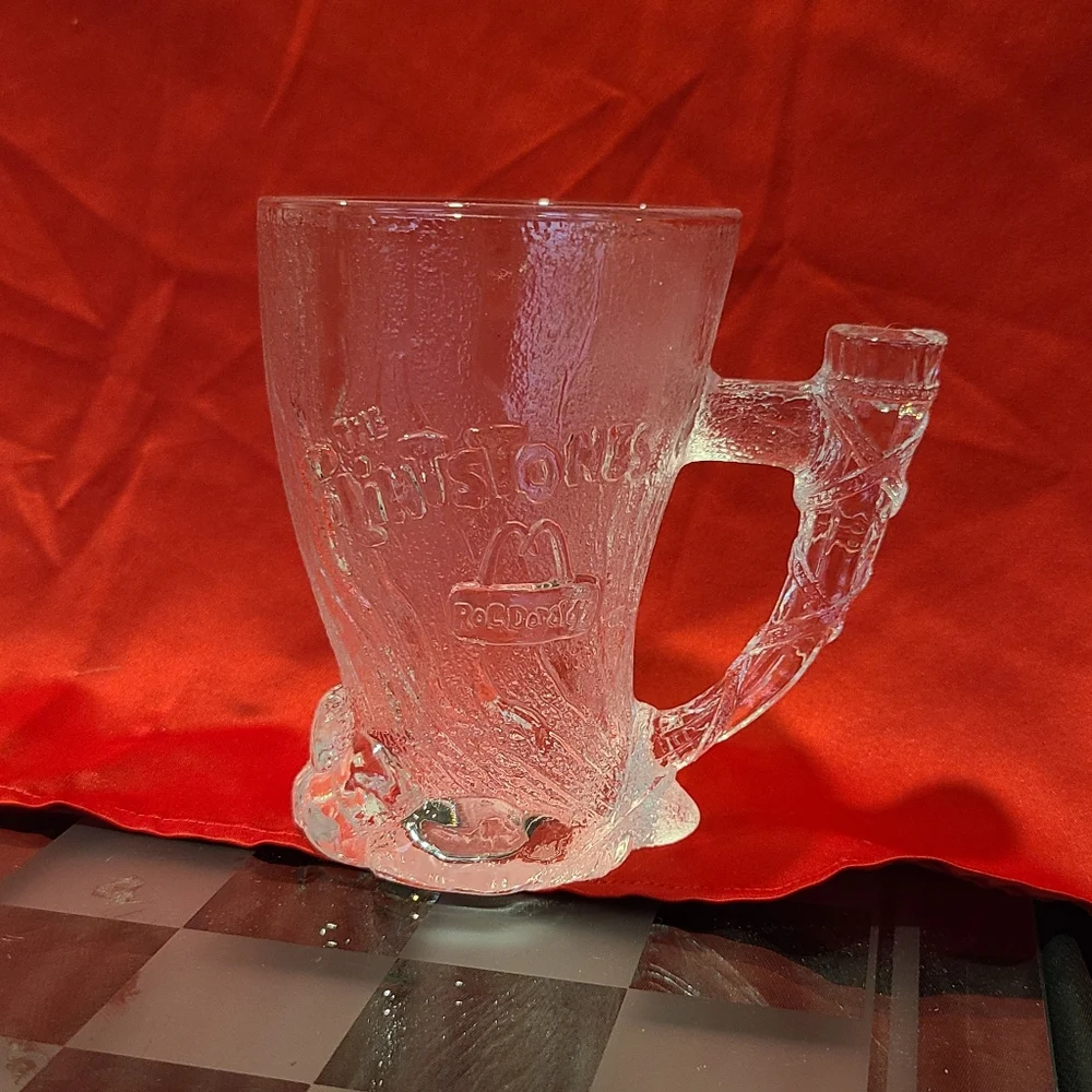 Flintstones McDonalds Collectible Mug Cup GLASS